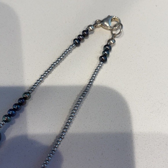 Sundance Catalog Gorgeous Iolite & Raven Freshwater Pearl & Sterling Nk-New - Picture 6 of 7